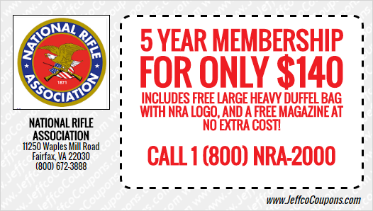 National Rifle Association Coupon