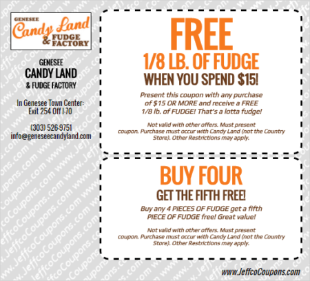 Genesee Candy Land Coupon