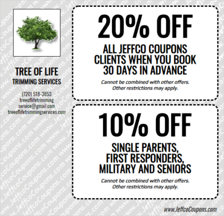 Tree of Life Trimming Services Coupon
